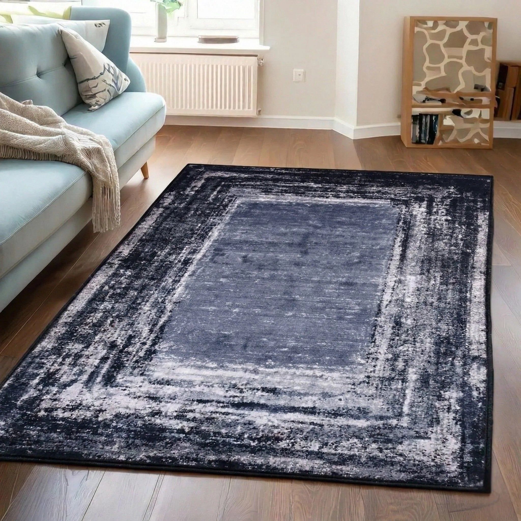Dream Weaverz 121.92 cm  X 182.88 cm Silk Carpet (Rectangle, Black)
