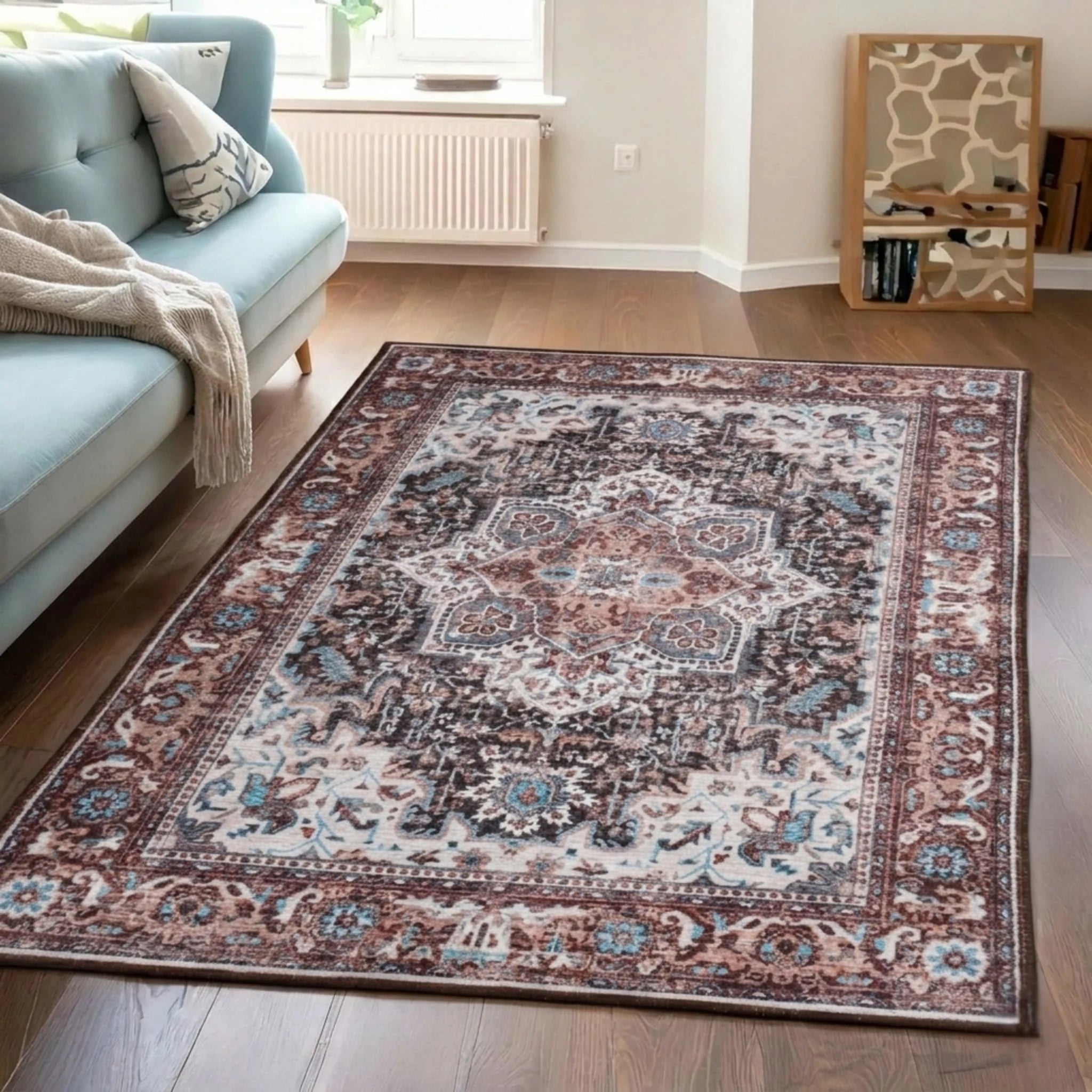 Dream Weaverz 121.92 cm  X 182.88 cm Silk Carpet (Rectangle, Brown)