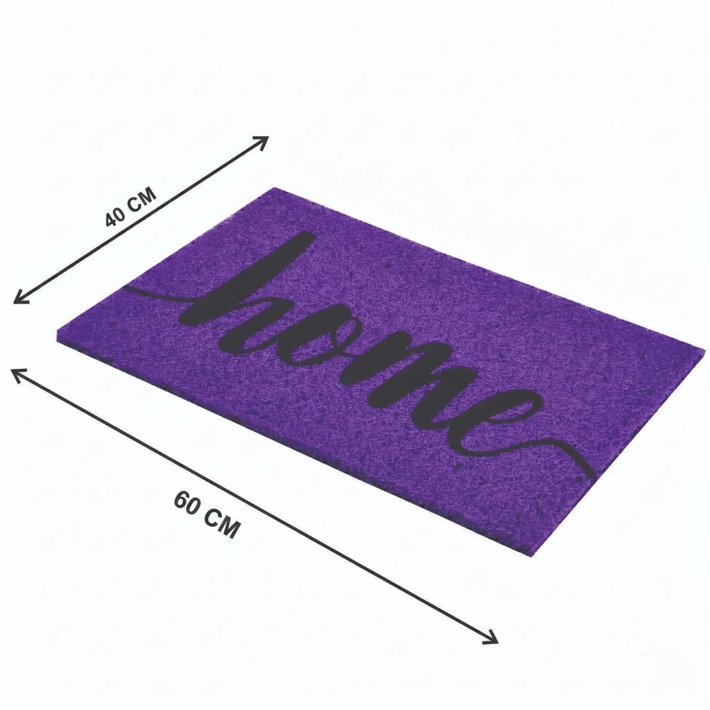 Dream Weaverz Rubber Door Mat (Purple, Medium)