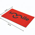 Dream Weaverz Rubber Door Mat (Red, Medium)