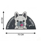Dream Weaverz Rubber Door Mat (Grey, Medium)