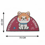Dream Weaverz Rubber Door Mat (Pink, Medium)