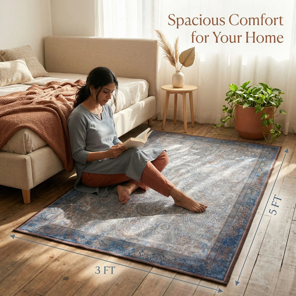 Dream Weaverz 91.44 cm  X 152.4 cm Silk Carpet (Rectangle, Grey)