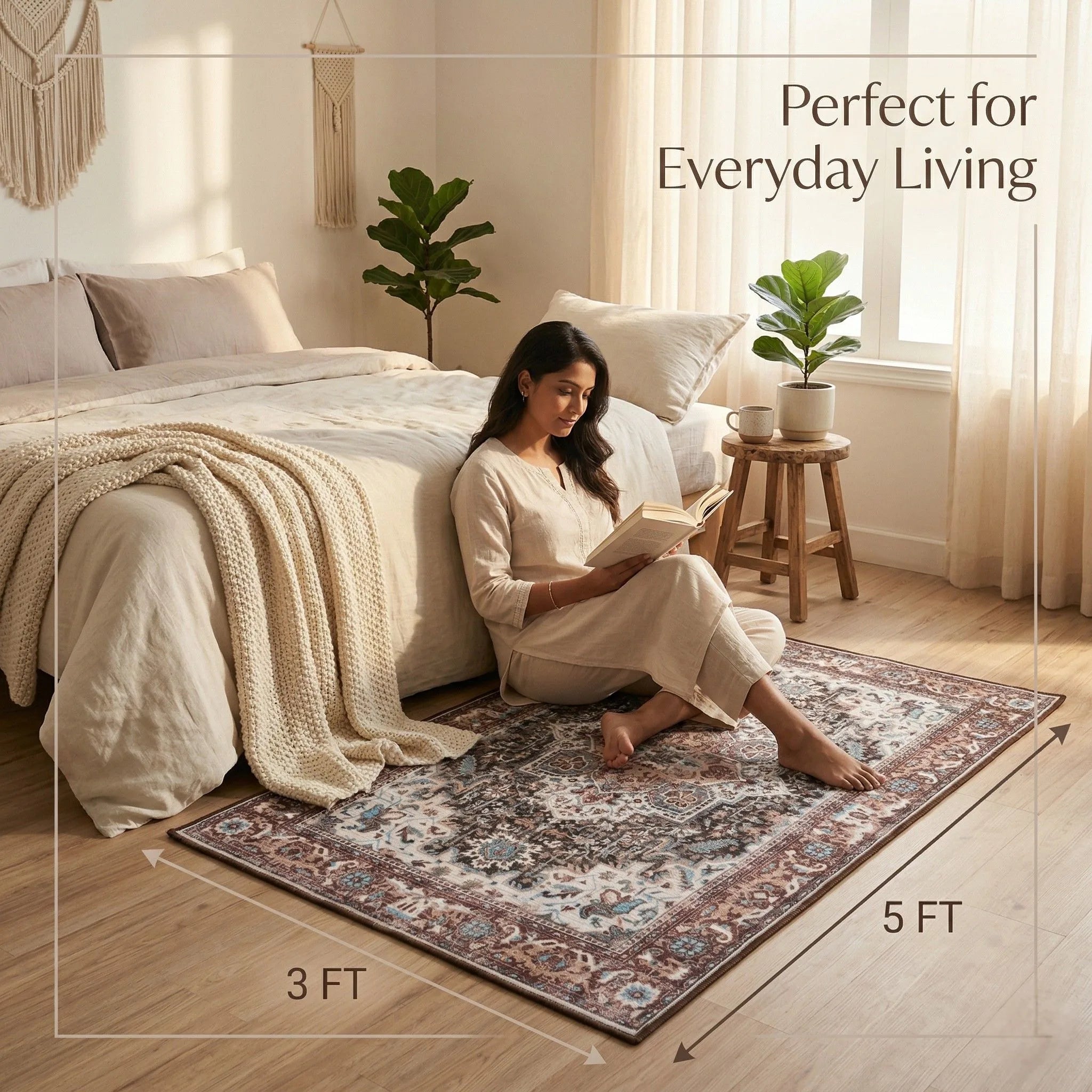 Dream Weaverz 91.44 cm  X 152.4 cm Silk Carpet (Rectangle, Brown)