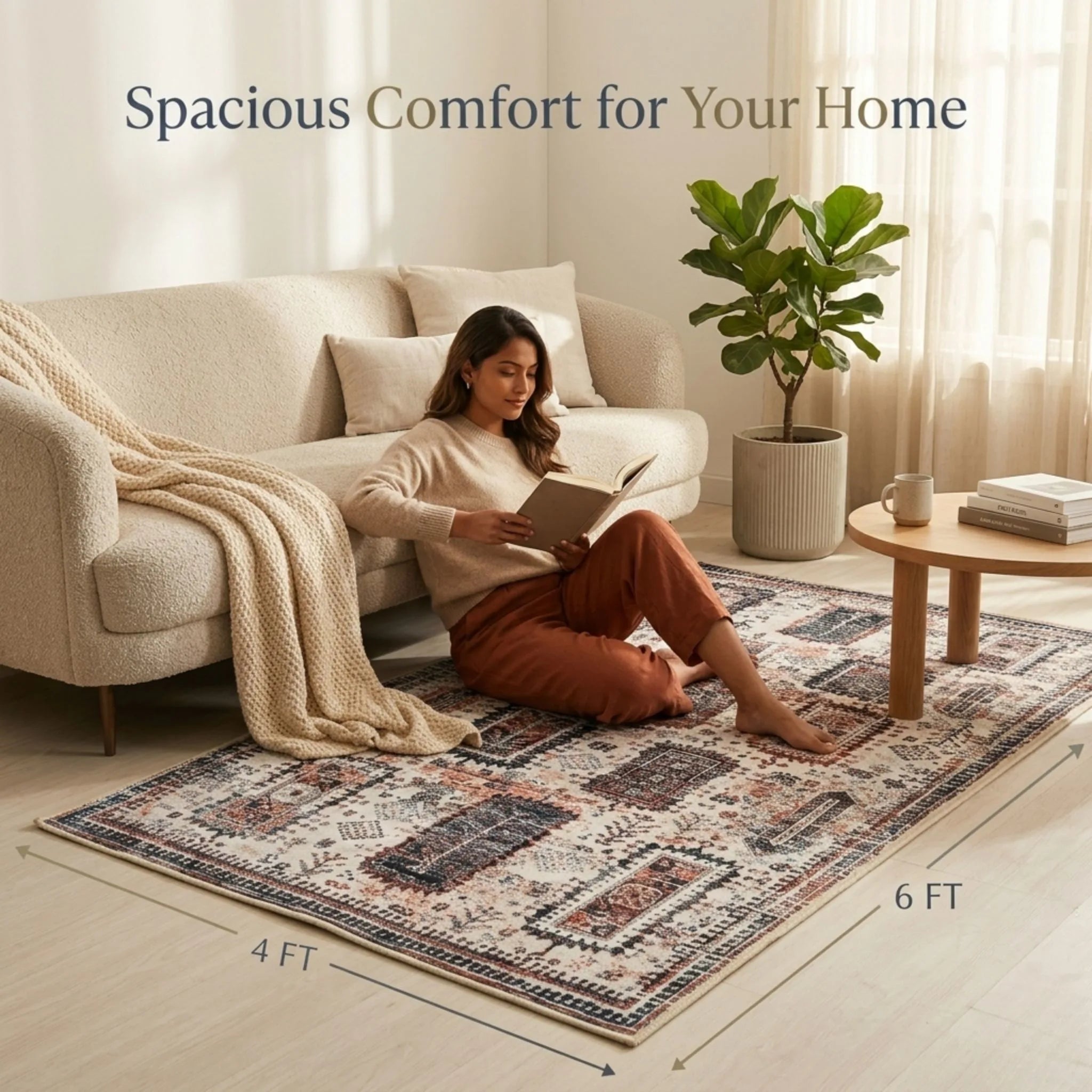 Dream Weaverz 121.92 cm  X 182.88 cm Silk Carpet (Rectangle, Multicolor)