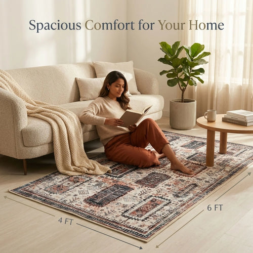 Dream Weaverz 121.92 cm  X 182.88 cm Silk Carpet (Rectangle, Multicolor)