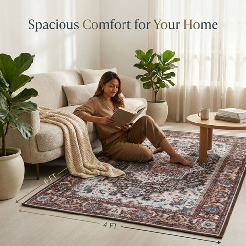 Dream Weaverz 121.92 cm  X 182.88 cm Silk Carpet (Rectangle, Brown)