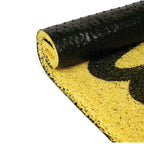 Dream Weaverz Rubber Door Mat (Yellow, Medium)