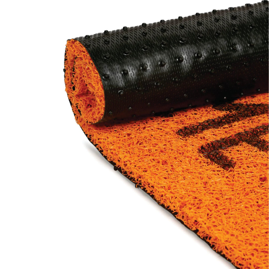 Dream Weaverz Rubber Door Mat (Orange, Medium)