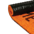 Dream Weaverz Rubber Door Mat (Orange, Medium)
