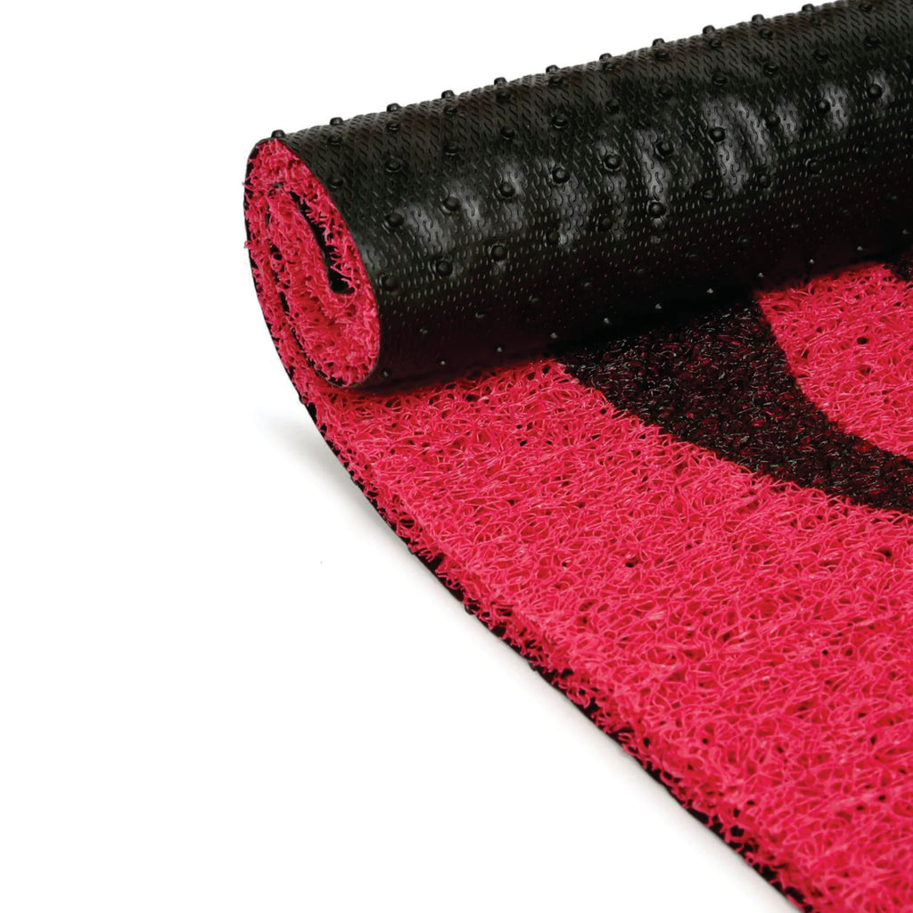 Dream Weaverz Rubber Door Mat (Pink, Medium)