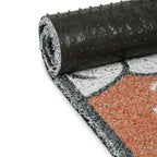 Dream Weaverz Rubber Door Mat (Orange, Medium)