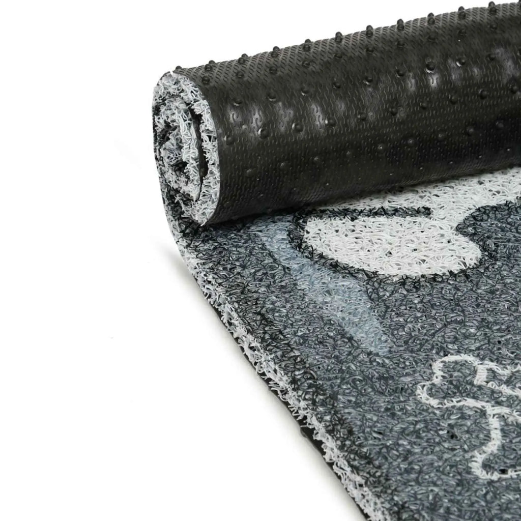 Dream Weaverz Rubber Door Mat (Dark Grey, Medium)