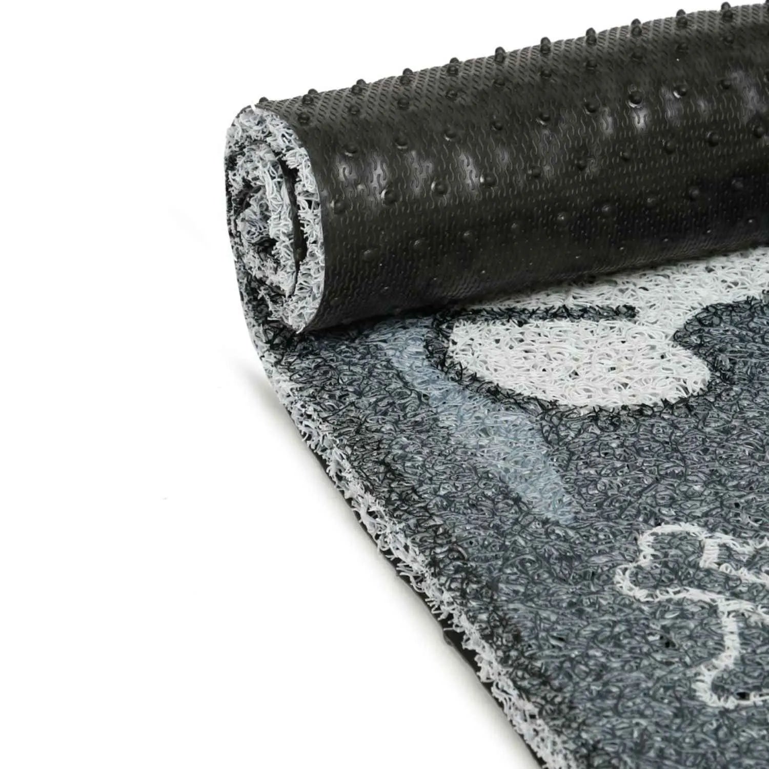 Dream Weaverz Rubber Door Mat (Dark Grey, Medium)