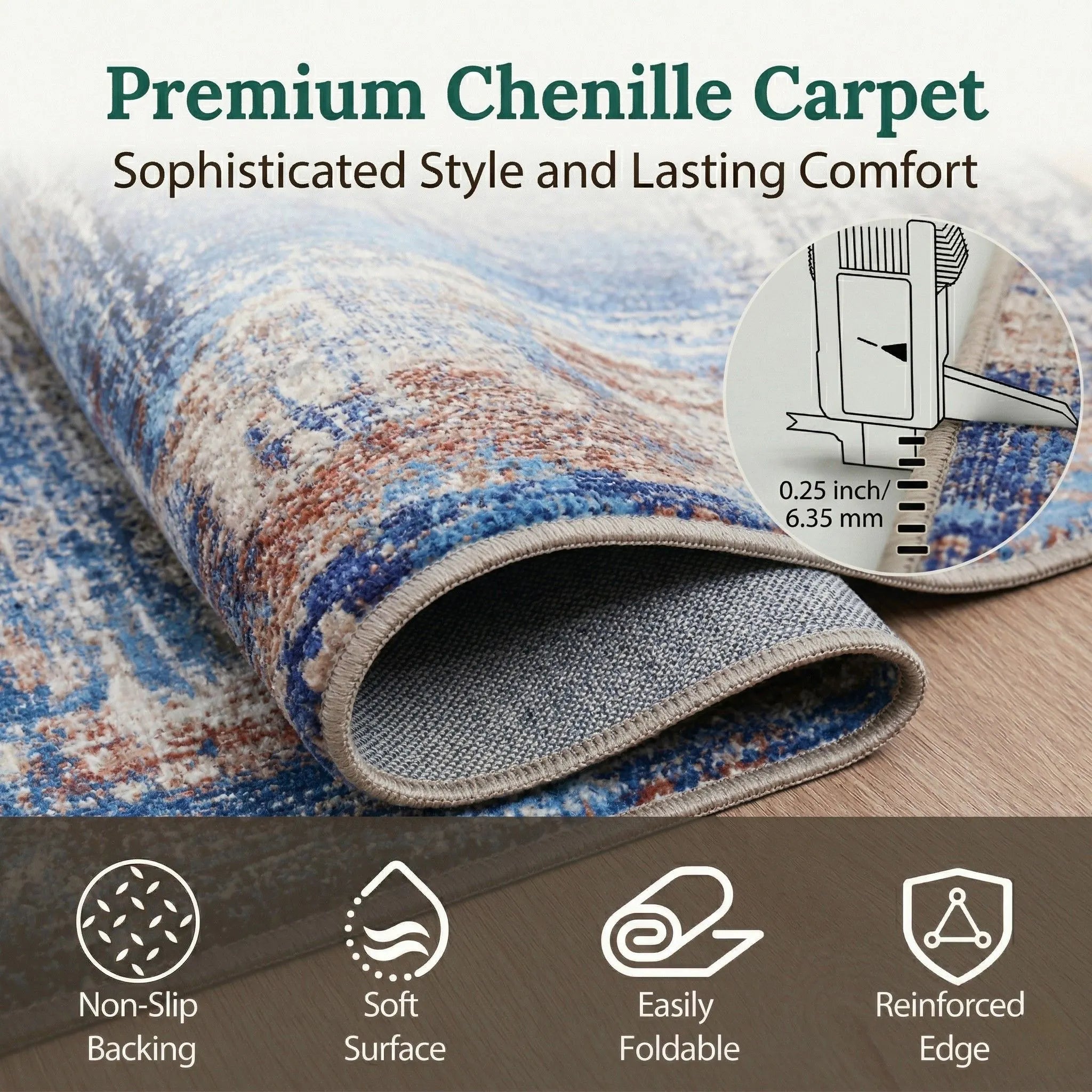 Dream Weaverz 121.92 cm  X 182.88 cm Silk Carpet (Rectangle, Blue)