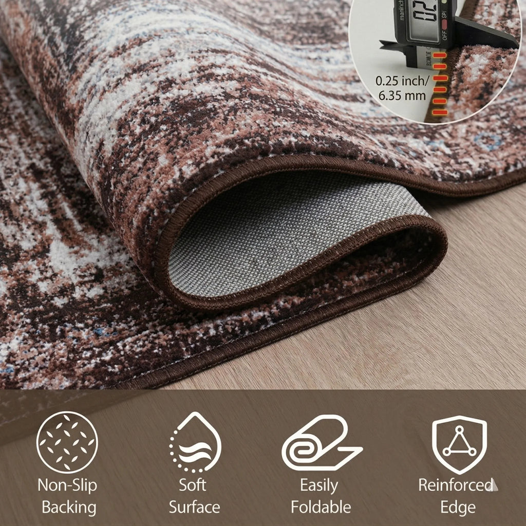 Dream Weaverz 121.92 cm  X 182.88 cm Silk Carpet (Rectangle, Brown)