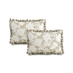 Dream Weaverz Polycotton King Fitted (Elastic) 260 TC Floral 1 Bedsheet (Beige-White)