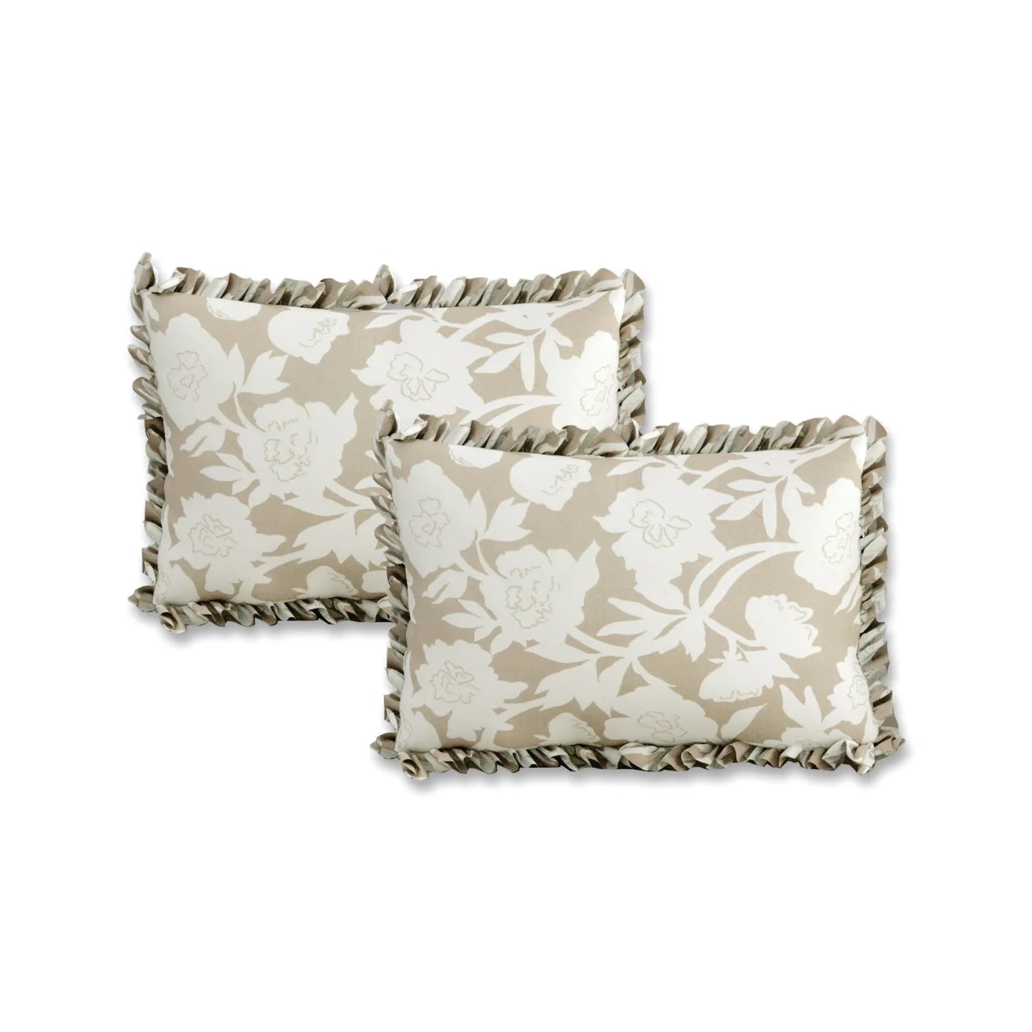 Dream Weaverz Polycotton King Fitted (Elastic) 260 TC Floral 1 Bedsheet (Beige-White)