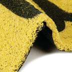 Dream Weaverz Rubber Door Mat (Yellow, Medium)