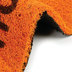 Dream Weaverz Rubber Door Mat (Orange, Medium)
