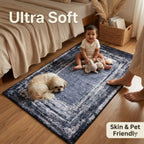 Dream Weaverz 91.44 cm  X 152.4 cm Silk Carpet (Rectangle, Black, White)