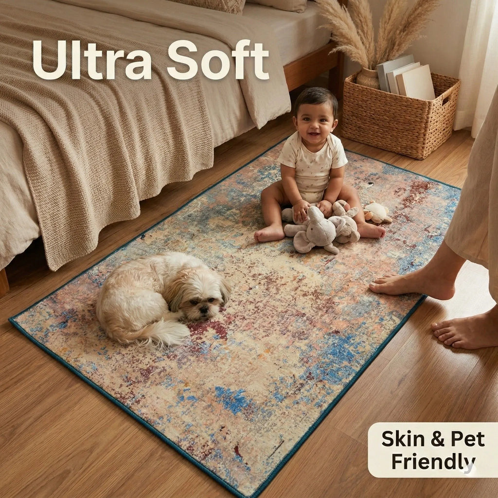 Dream Weaverz 91.44 cm  X 152.4 cm Silk Carpet (Rectangle, Multicolor)