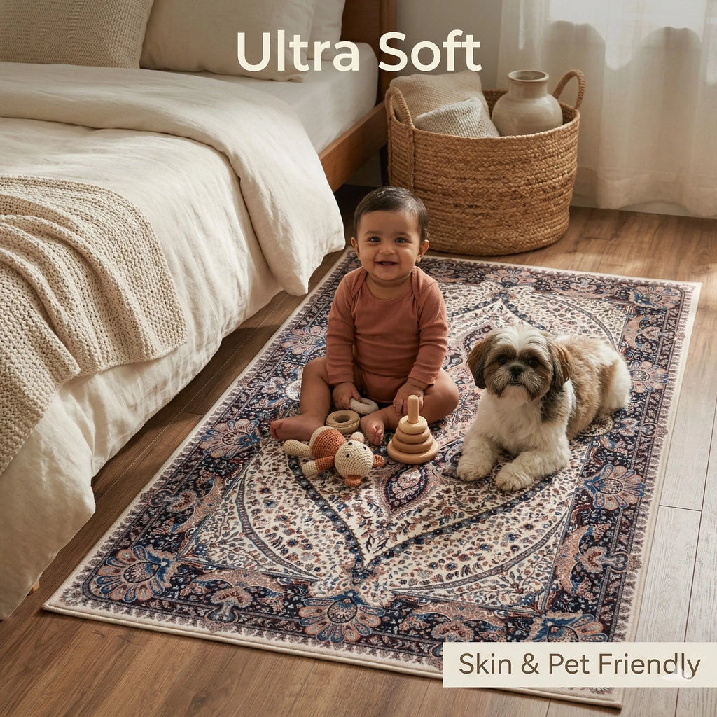 Dream Weaverz 91.44 cm  X 152.4 cm Silk Carpet (Rectangle, Multicolor)
