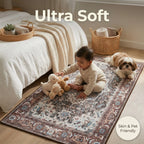 Dream Weaverz 91.44 cm  X 152.4 cm Silk Carpet (Rectangle, Brown)