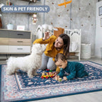 Dream Weaverz 121.92 cm  X 182.88 cm Silk Carpet (Rectangle, Blue)