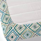 Dream Weaverz Polycotton Double Fitted (Elastic) 260 TC Abstract 1 Bedsheet with 2 Pillow Covers (Multicolor)