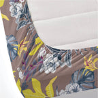 Dream Weaverz Polycotton Double Fitted (Elastic) 260 TC Floral 1 Bedsheet with 2 Pillow Covers (Brown)