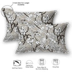 Dream Weaverz Cotton Super King Flat 220 TC Printed 1 Bedsheet with 2 Pillow Covers (Dark Grey)
