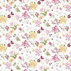 Dream Weaverz Cotton Super King Flat 220 TC Floral 1 Bedsheet with 2 Pillow Covers (White-Pink)