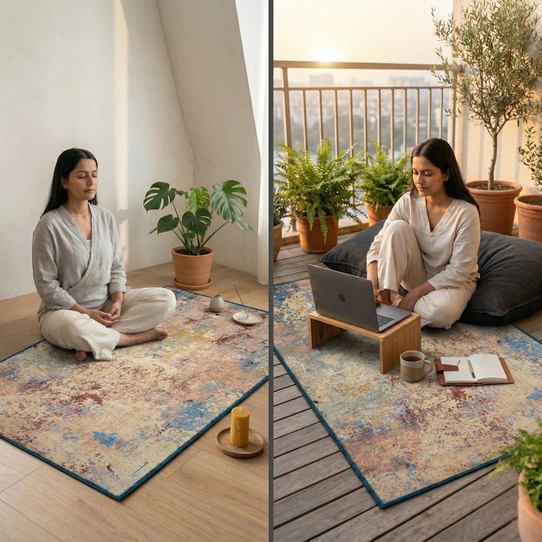 Dream Weaverz 91.44 cm  X 152.4 cm Silk Carpet (Rectangle, Multicolor)