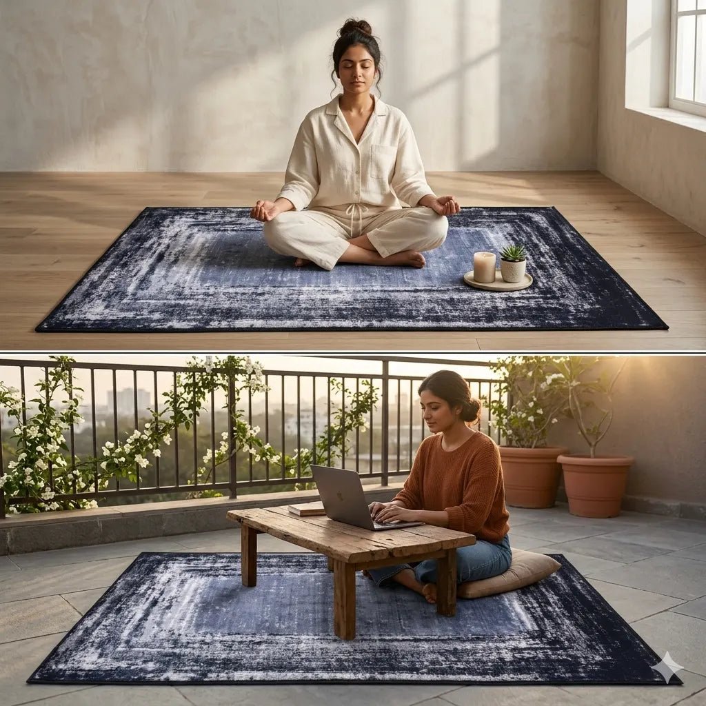 Dream Weaverz 121.92 cm  X 182.88 cm Silk Carpet (Rectangle, Black)