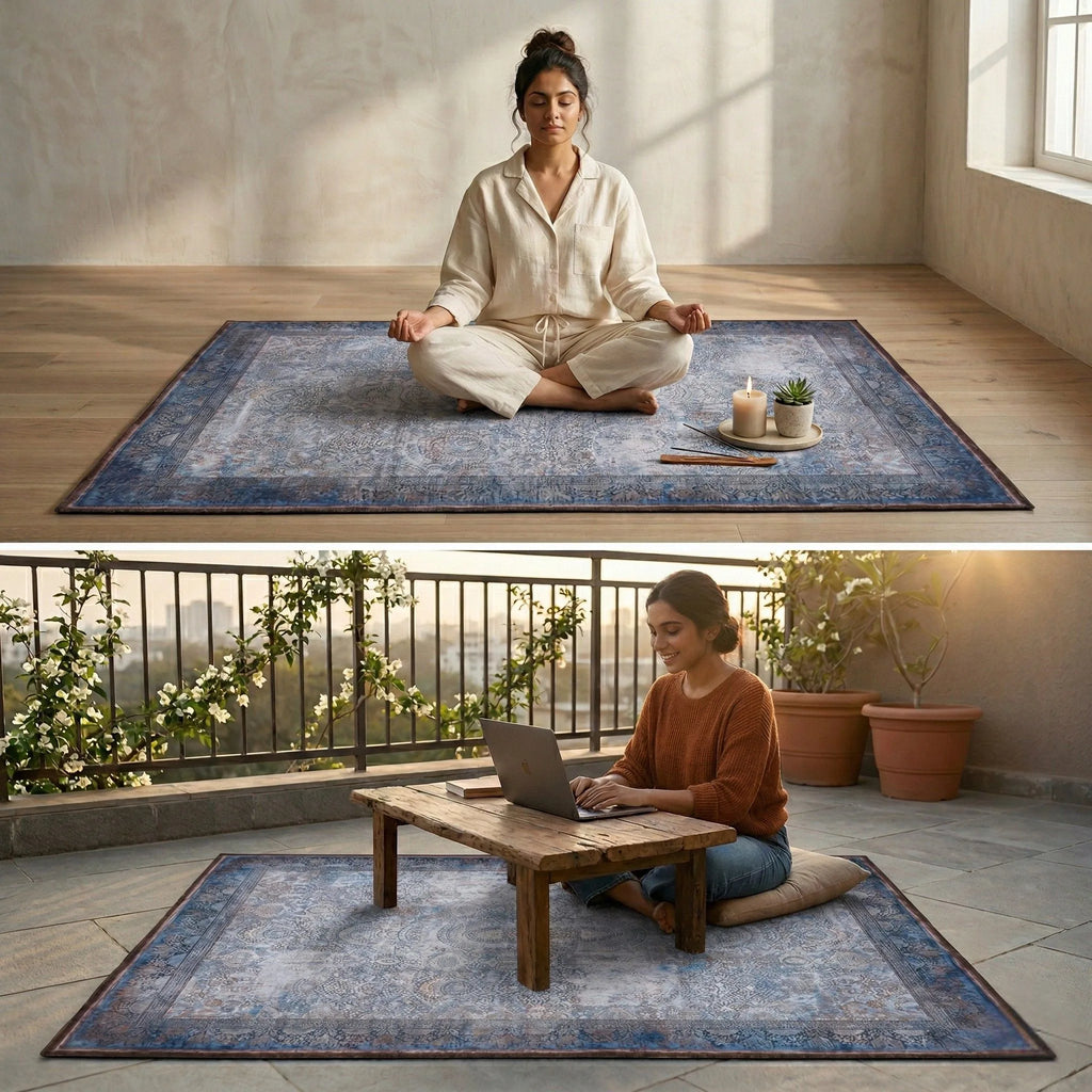 Dream Weaverz 121.92 cm  X 182.88 cm Silk Carpet (Rectangle, Multicolor)