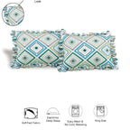Dream Weaverz Polycotton Double Fitted (Elastic) 260 TC Abstract 1 Bedsheet with 2 Pillow Covers (Multicolor)