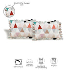 Dream Weaverz Polycotton Double Fitted (Elastic) 260 TC Abstract 1 Bedsheet with 2 Pillow Covers (Multicolor)
