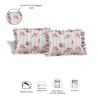 Dream Weaverz Polycotton Double Fitted (Elastic) 260 TC Floral 1 Bedsheet with 2 Pillow Covers (Pink)