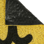 Dream Weaverz Rubber Door Mat (Yellow, Medium)