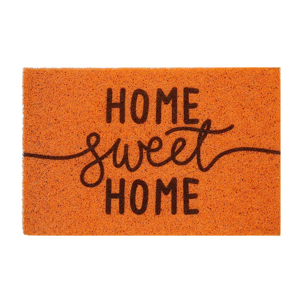 Dream Weaverz Rubber Door Mat (Orange, Medium)
