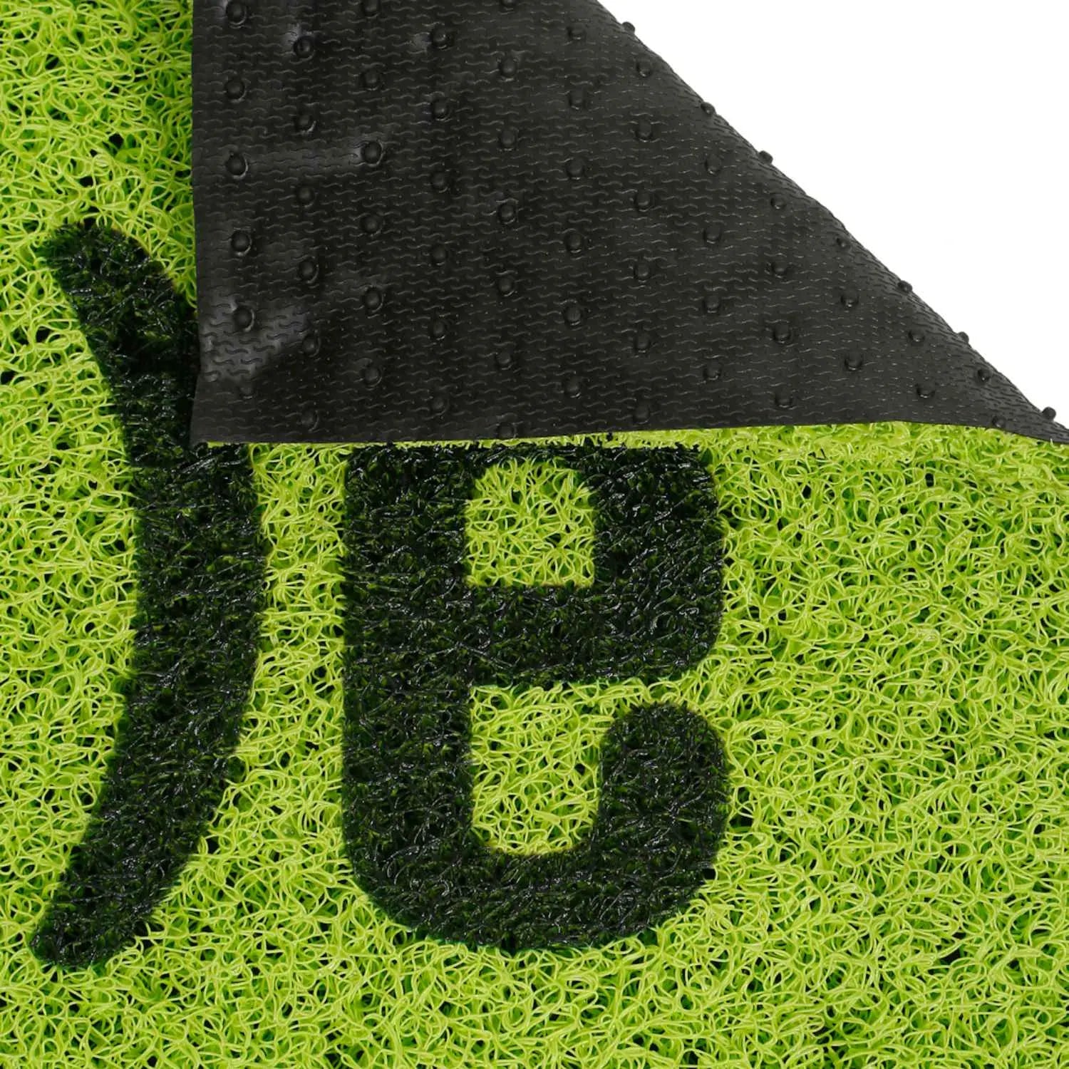 Dream Weaverz Rubber Door Mat (Green, Medium)