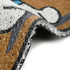 Dream Weaverz Rubber Door Mat (Brown, Medium)