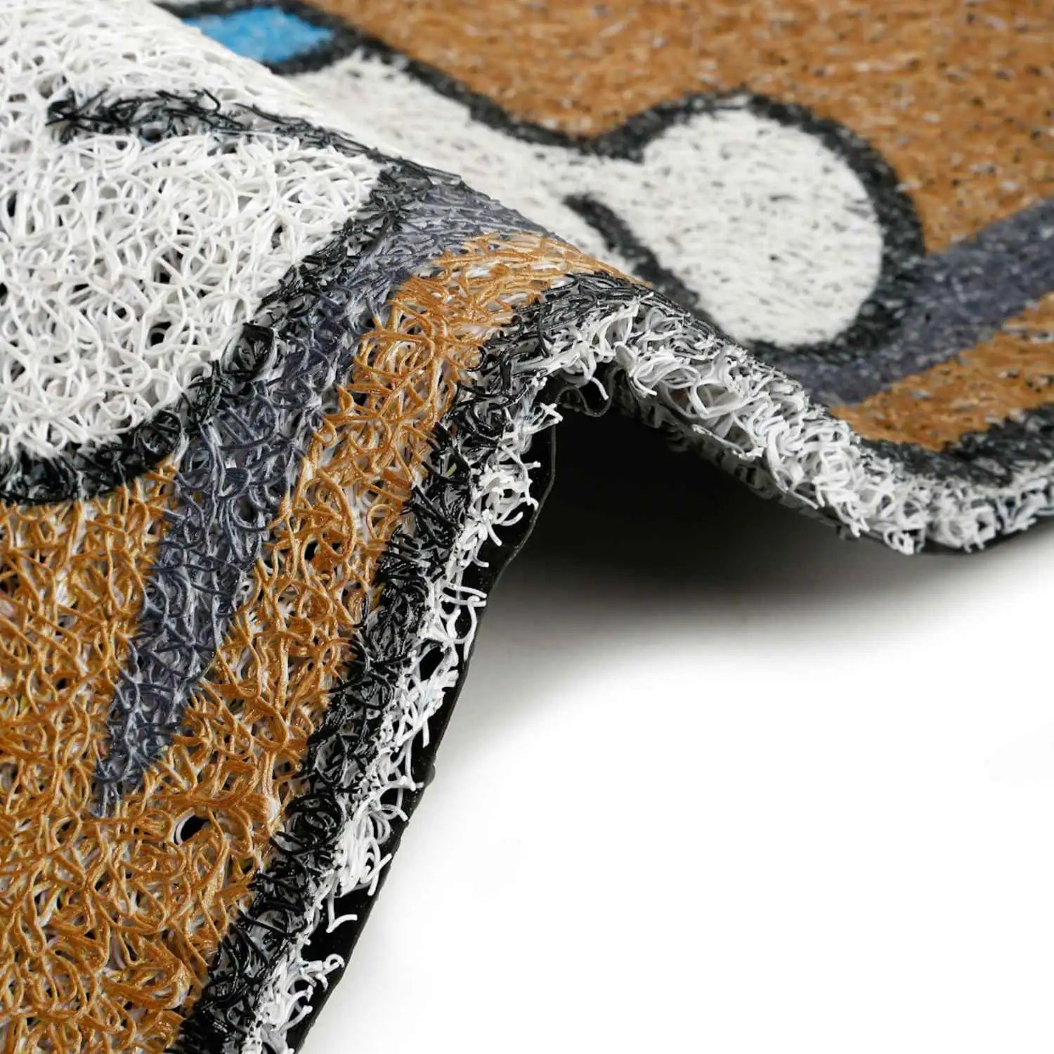 Dream Weaverz Rubber Door Mat (Brown, Medium)