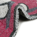 Dream Weaverz Rubber Door Mat (Pink, Medium)