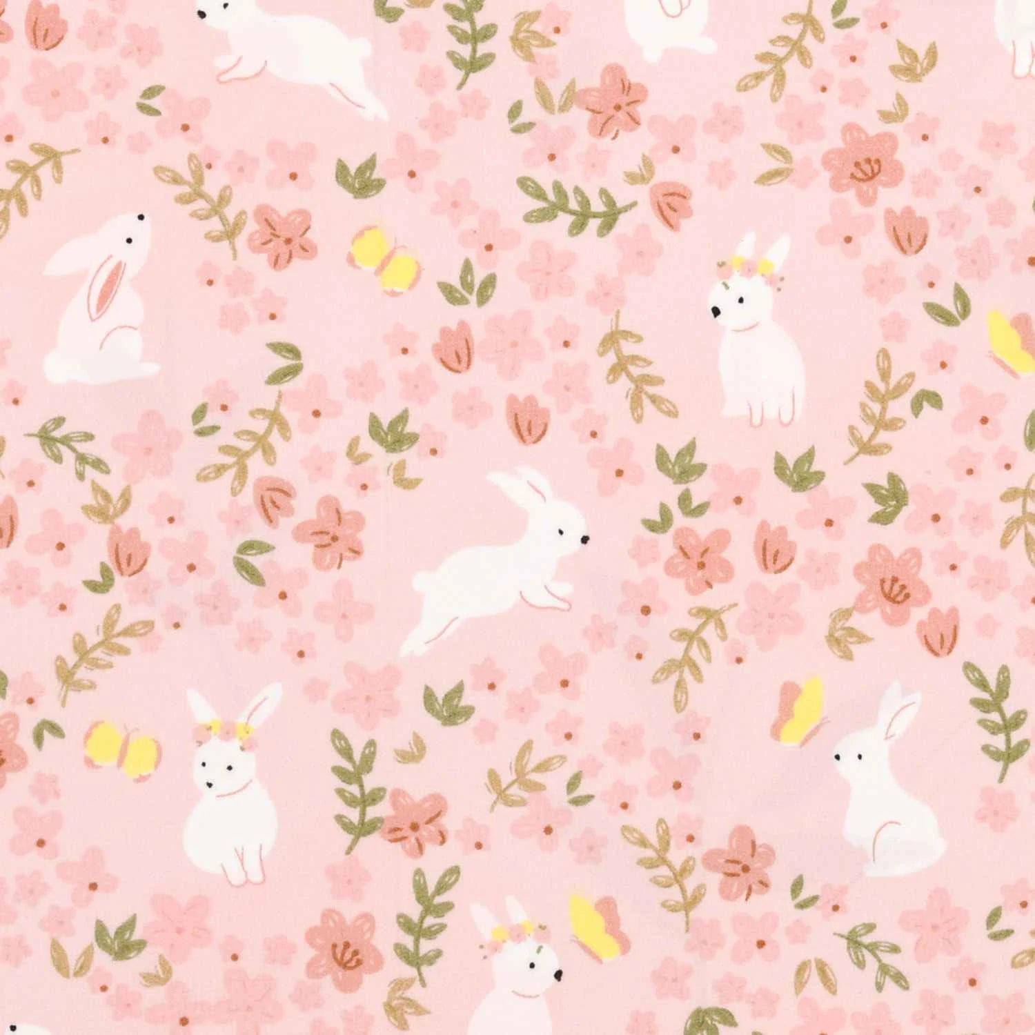 Dream Weaverz Cotton Super King Flat 220 TC Floral 1 Bedsheet with 2 Pillow Covers (Pink-White)