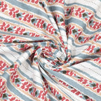 Dream Weaverz Cotton Super King Flat 220 TC Abstract 1 Bedsheet with 2 Pillow Covers (Multicolor)