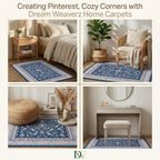 Dream Weaverz 91.44 cm  X 152.4 cm Silk Carpet (Rectangle, Blue)