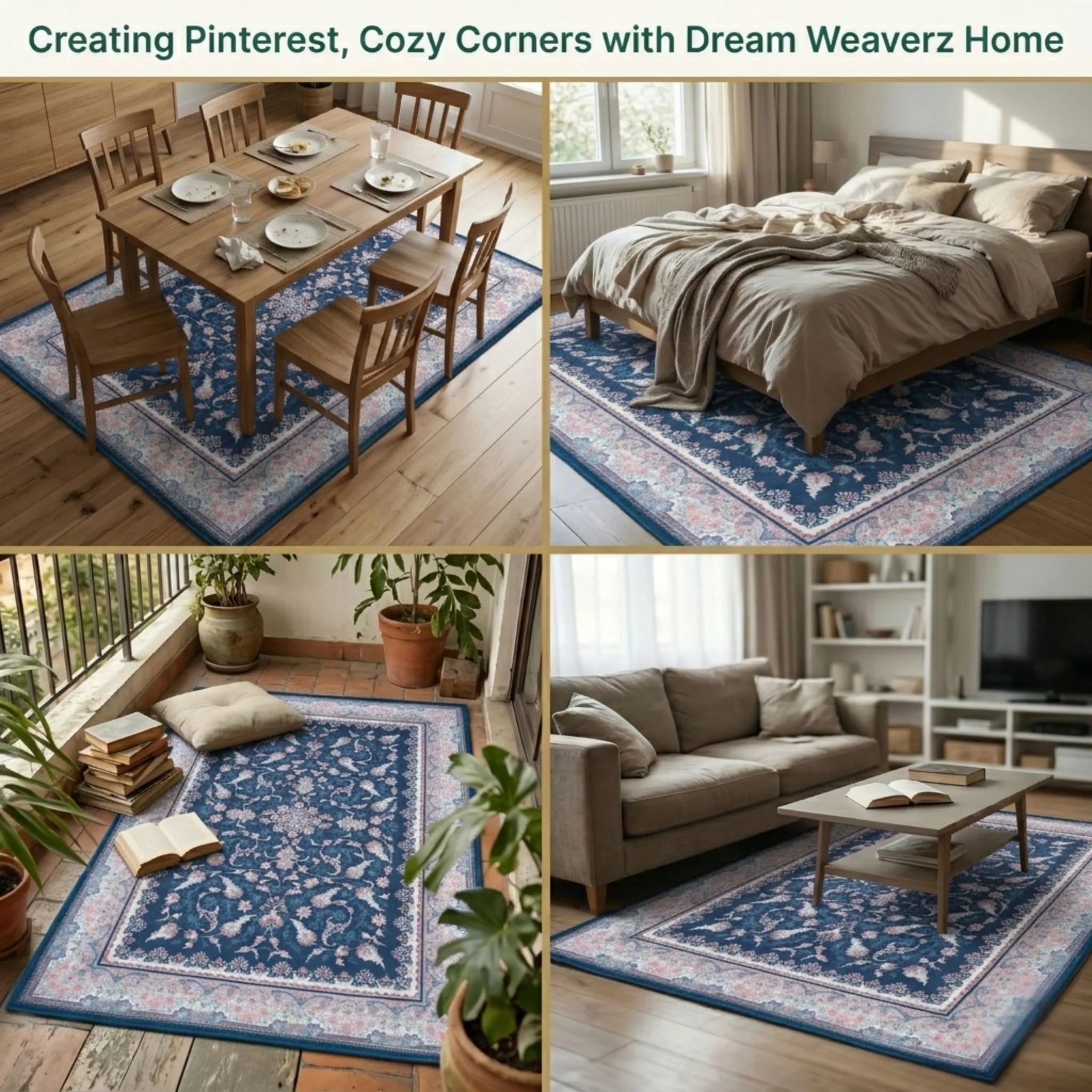 Dream Weaverz 121.92 cm  X 182.88 cm Silk Carpet (Rectangle, Blue)