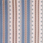 Dream Weaverz Polycotton King Fitted (Elastic) 260 TC Floral 1 Bedsheet with 2 Pillow Covers (Beige-Blue)
